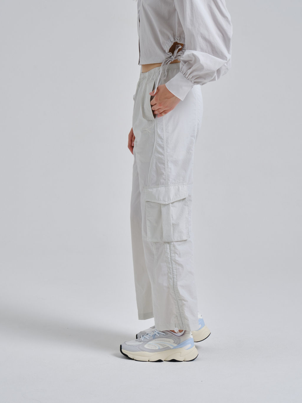 Брюки текстильные Светло-серый - Anta фото 3