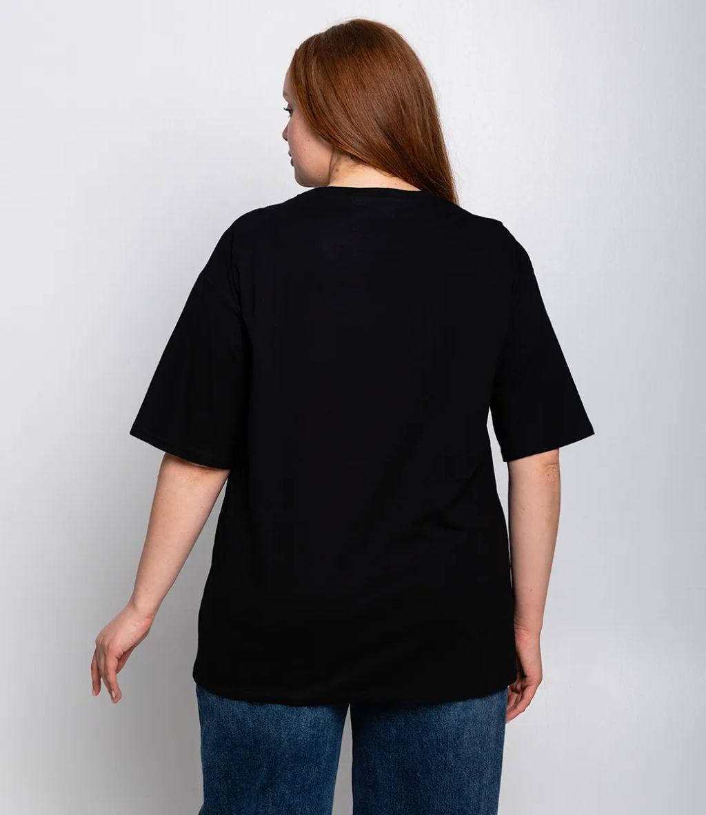 Футболка #ОКТ075001, чёрный