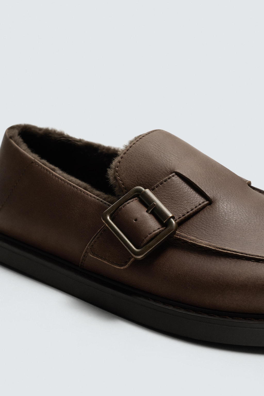 BUCKLED LEATHER CLOGS - Zara фото 13