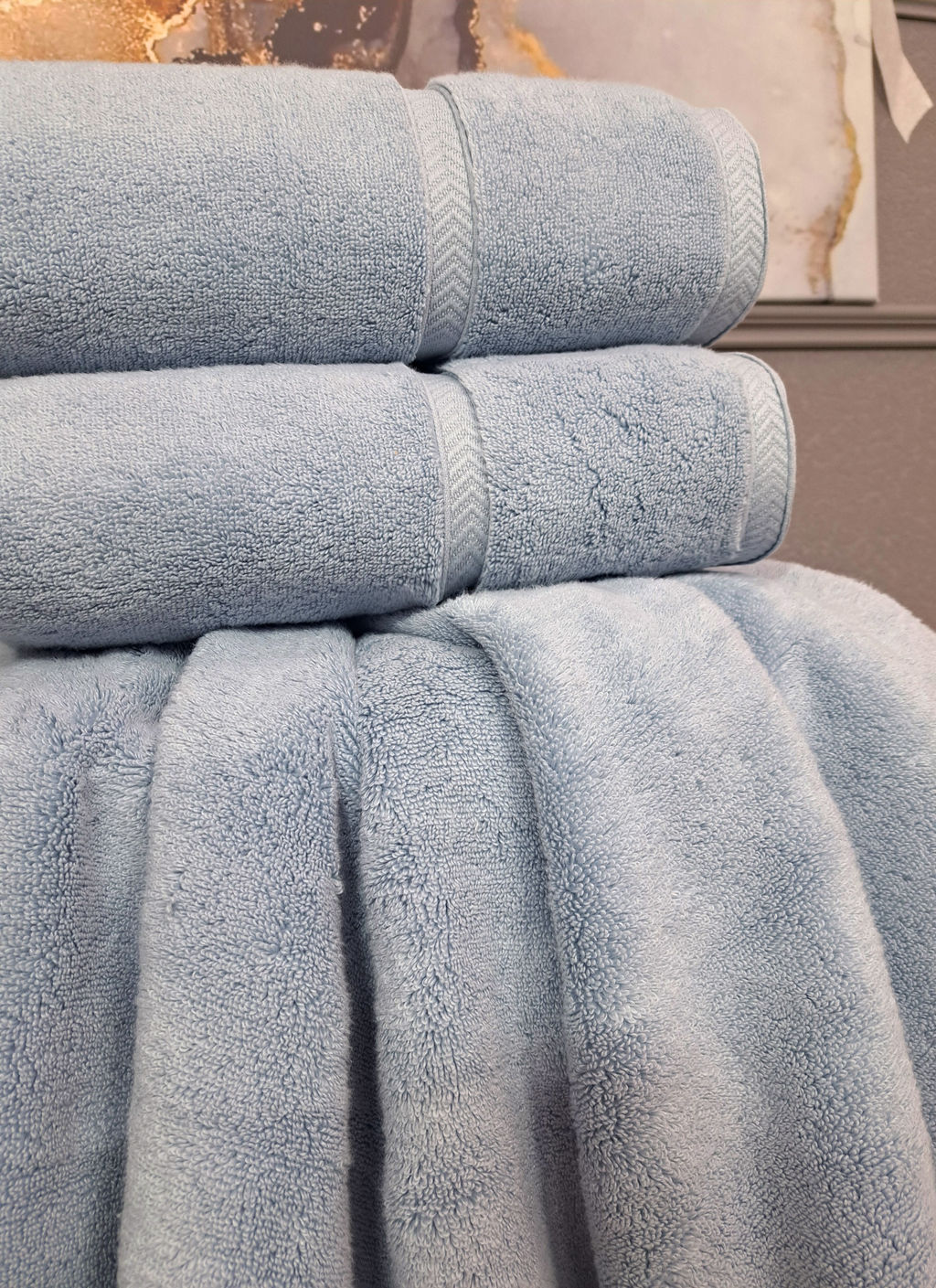 Полотенце Perla (деним платина) 50х90см