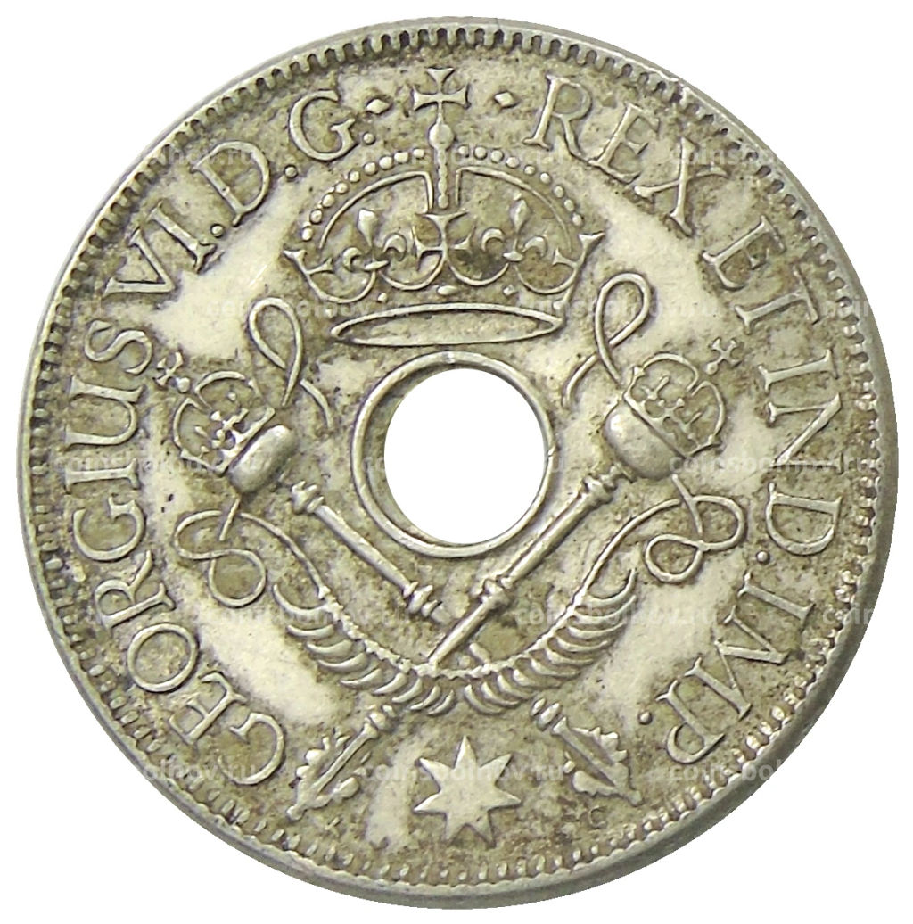 1 шиллинг 1938 года Британская Новая Гвинея