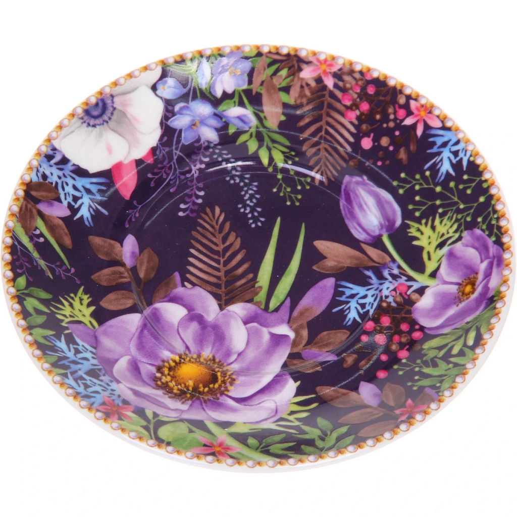 Кофейный набор 4 предмета "Цветочный сад" (2 кружи 120мл+2 блюдца)