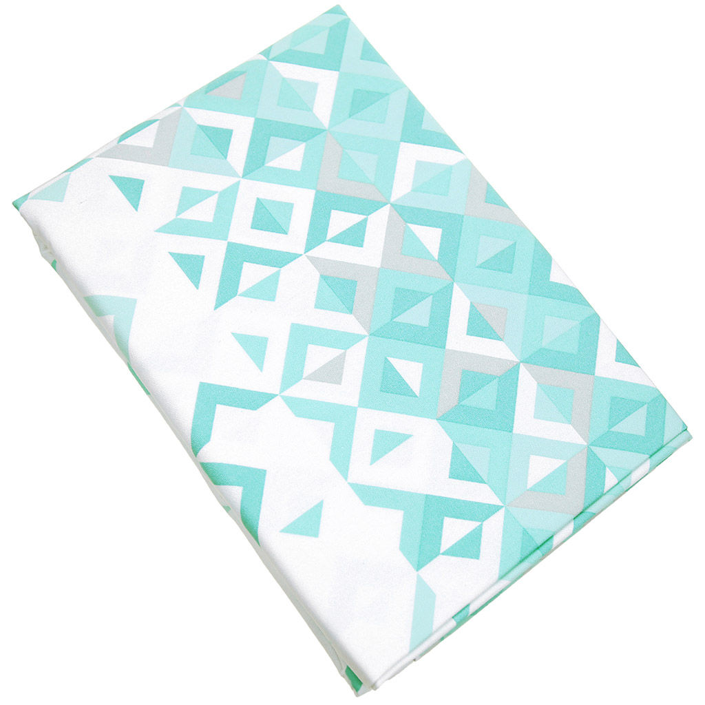 Иллюзия, бирюза Скатерть 200х145см, длина стола до 160см, на 6-8 персон, хлопок Премиум 186г/м2, Домашняя мода (Россия)  фото 4