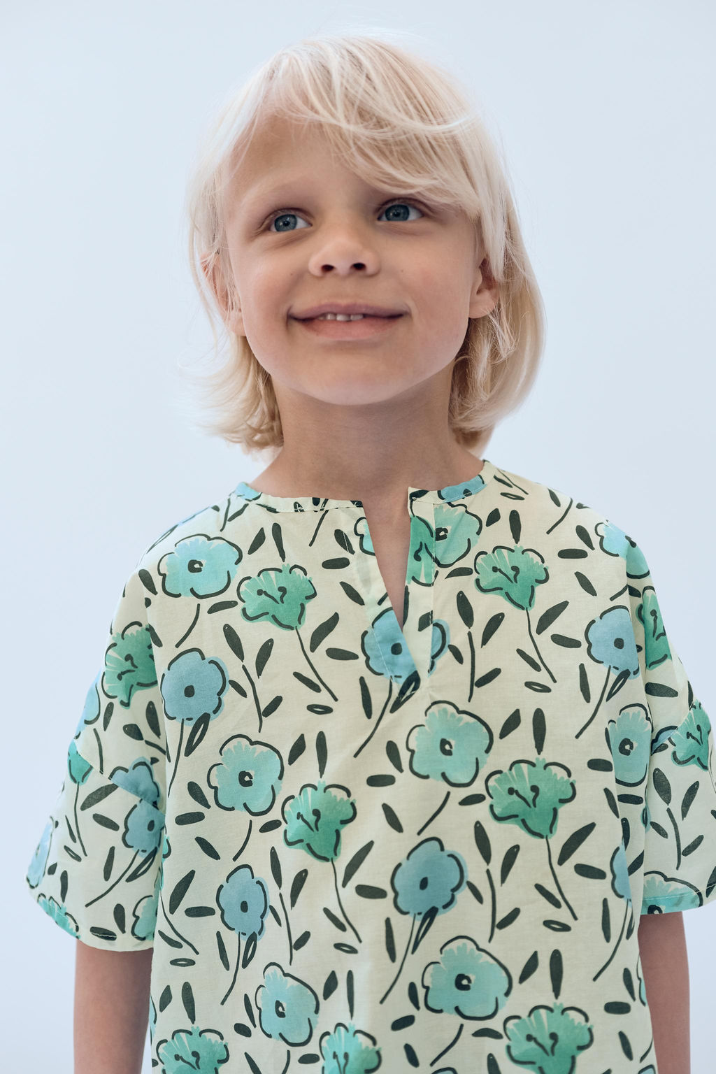 2-14 A?OS/ BLUSA ESTAMPADO FLORES LIMITED EDITION / Crudo medio - Zara фото 3