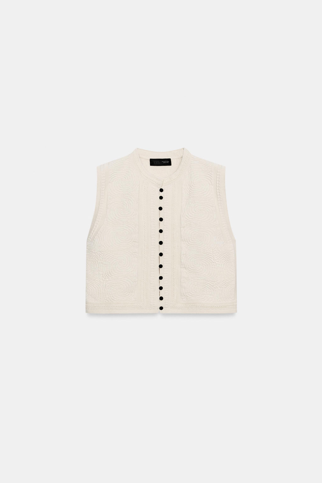 TOP CHALECO PUNTO ESTRUCTURA / Crudo - Zara фото 7