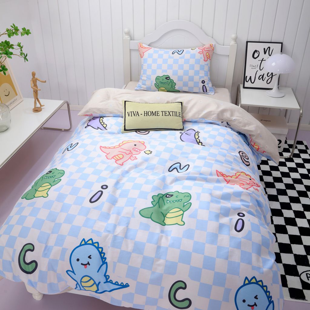 Комплект постельного белья на резинке Сатин Люкс KIDS 100% хлопок CDKR026 90*200*25/1.5 спальный/50-70 1 шт - Ситрейд фото 2