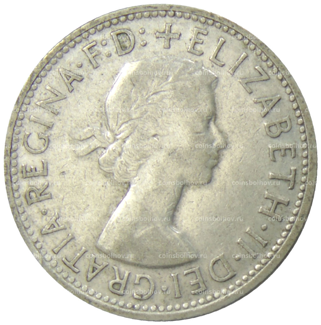 Монета 1 флорин 1954 года Австралия Королевский визит в Австралию