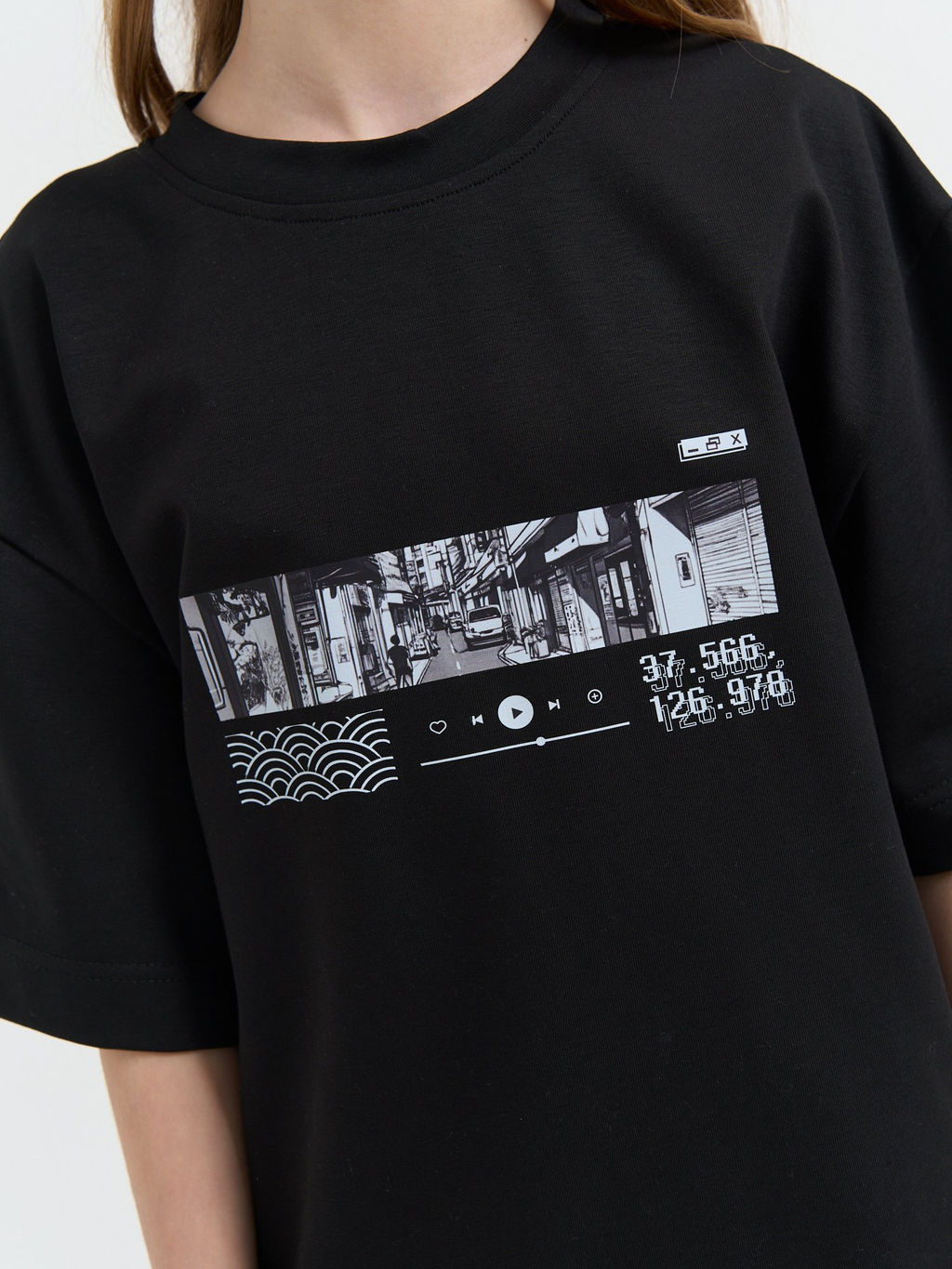 Футболка оверсайз Корейский плеер 7+ - Bungly фото 11