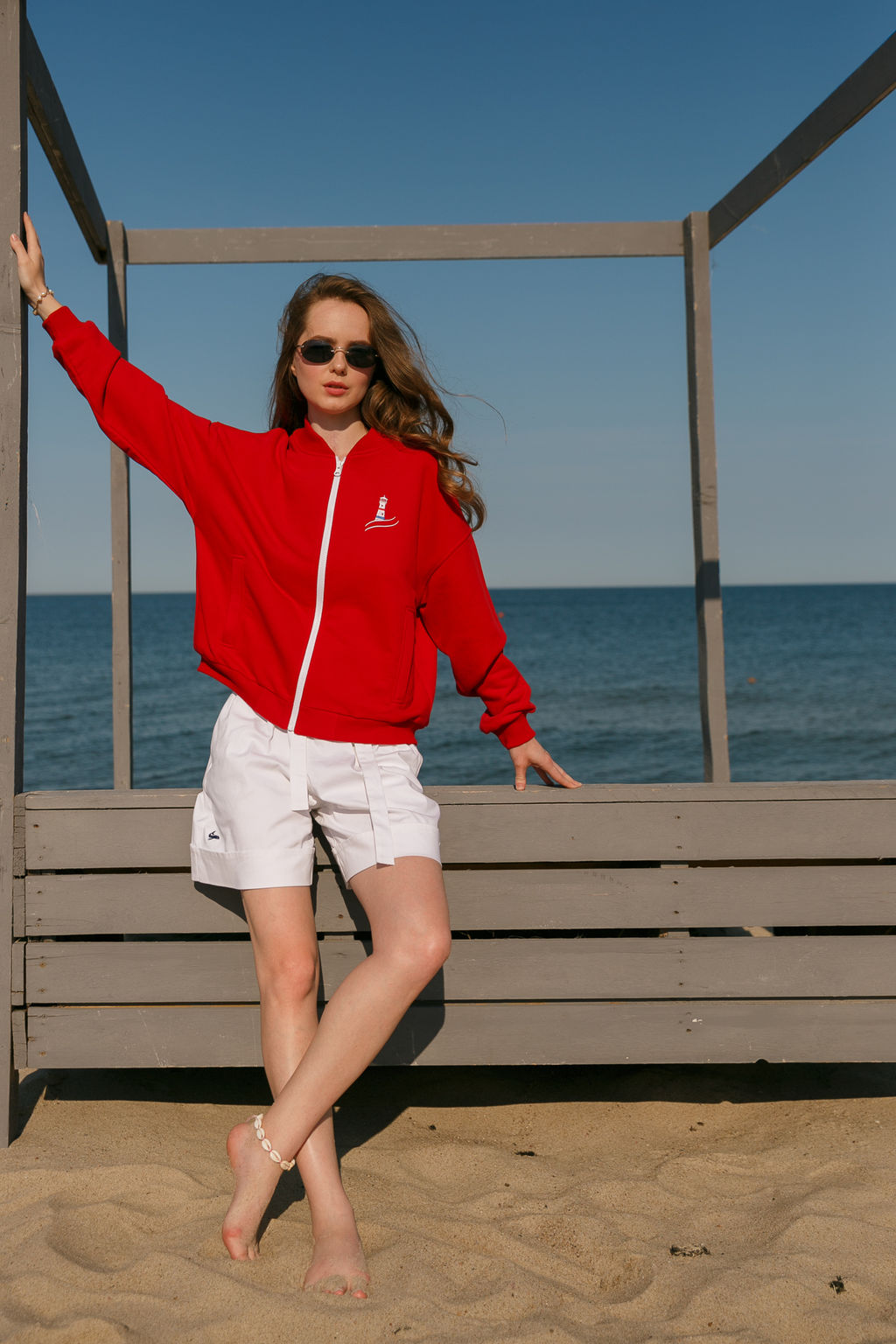 Бомбер женский Lighthouse Red + брюки женские Atlantic - Captain's mate фото 16