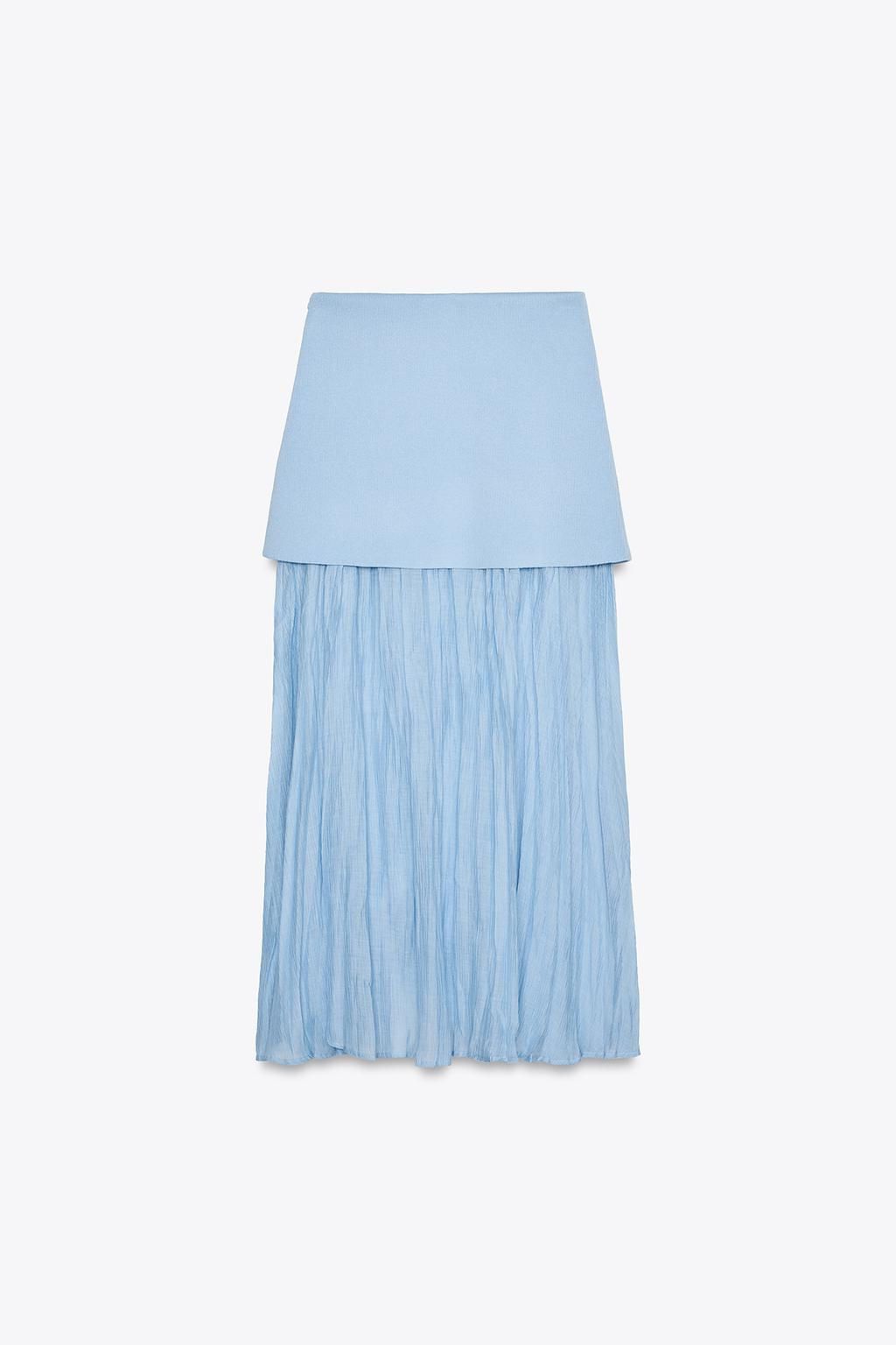 COMBINED PLEATED KNIT SKIRT - Zara фото 37