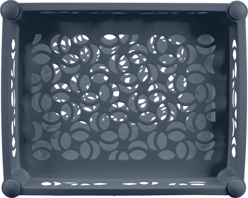 Этажерка Keeplex Light на колесиках 3-х секц.малая прямоуг.37х29х69 см космический серый KL282612026