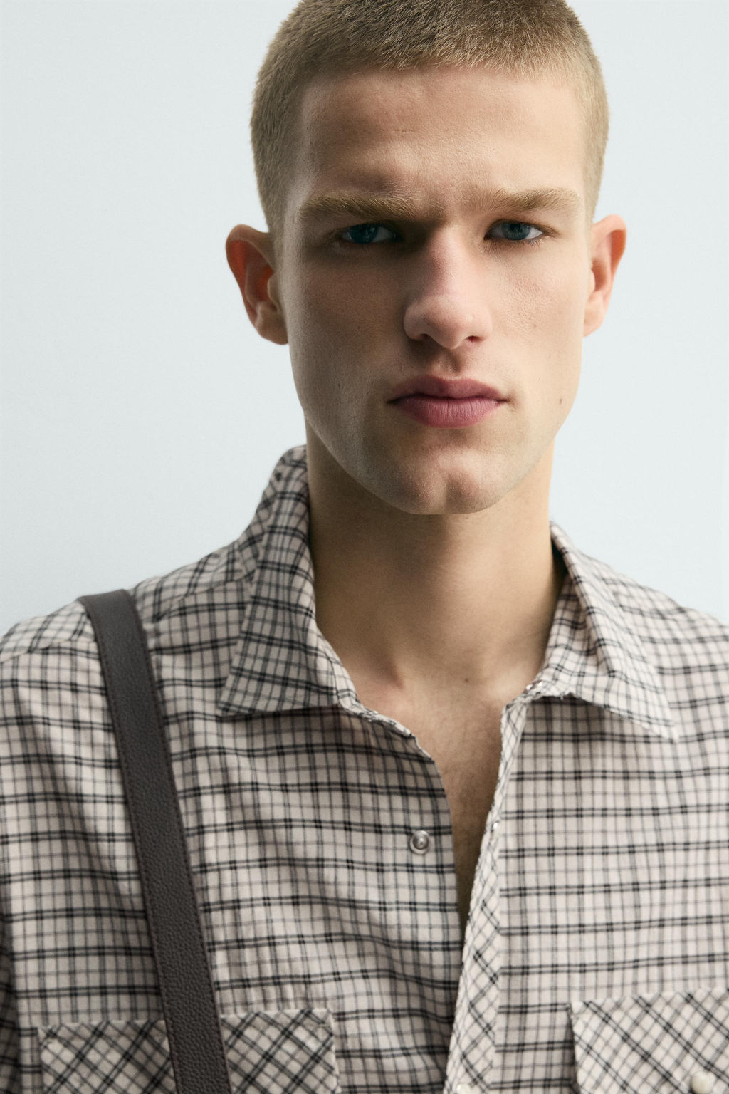 CAMISA RELAXED FIT CUADROS / Crudo / Negro - Zara фото 6