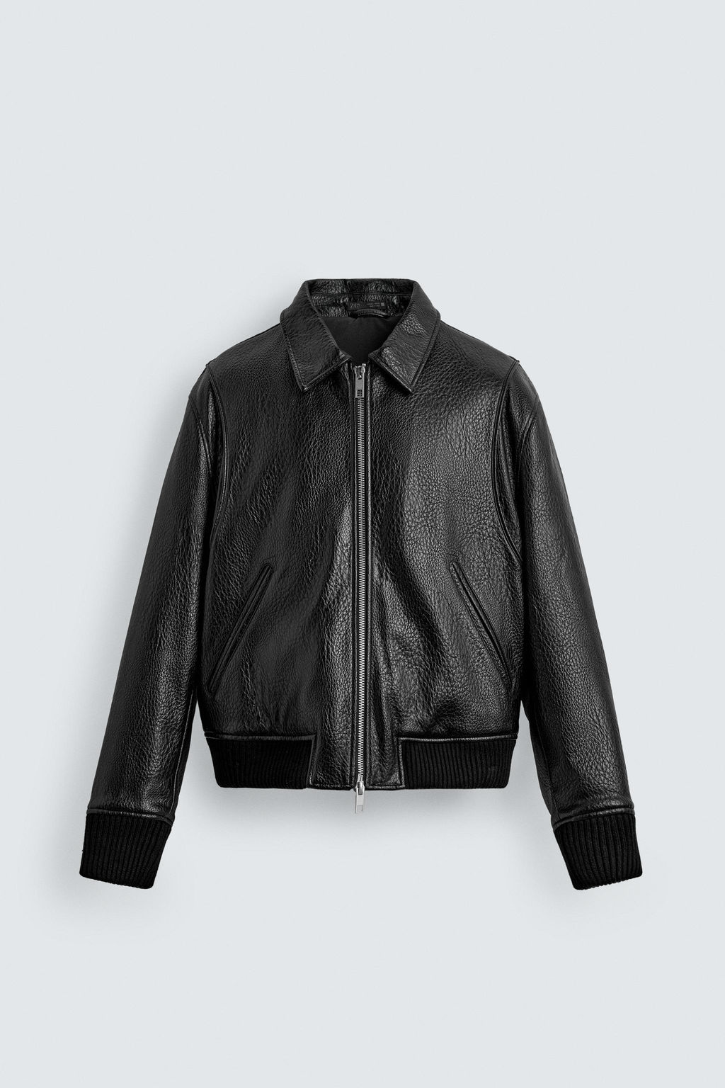 QUILTED FAUX LEATHER JACKET