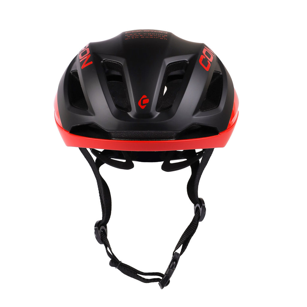 Шлем велосипедный COMIRON Wind. Цвет: Black-Red. Размер: M (58-61см) / MX-69T / уп 12 - ГалеонТрейд фото 4