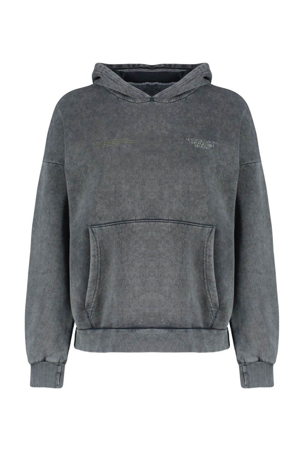 TRENDYOLMILLA Antrasit Kal?n Ici Polarl? Y?kama Efektli Oversize/Genis Kal?p Orme Sweatshirt TWOAW24SW00230  фото 6