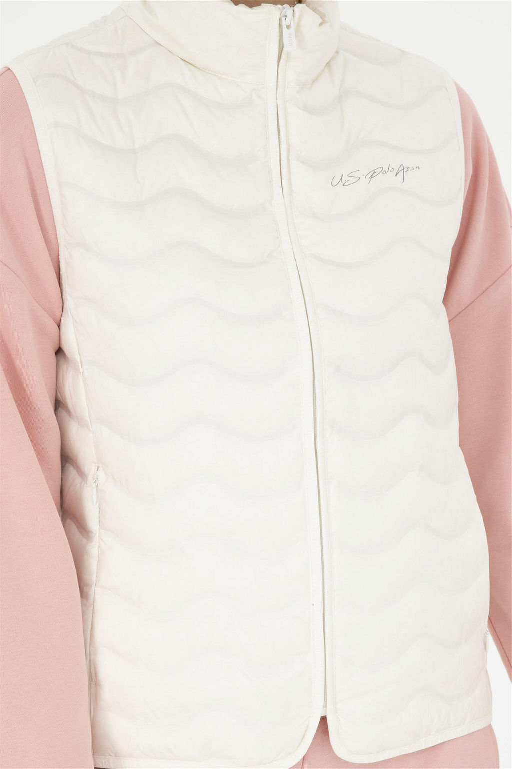 Женский жилет цвета экрю Неожиданная скидка в корзине - U.s. polo assn фото 6