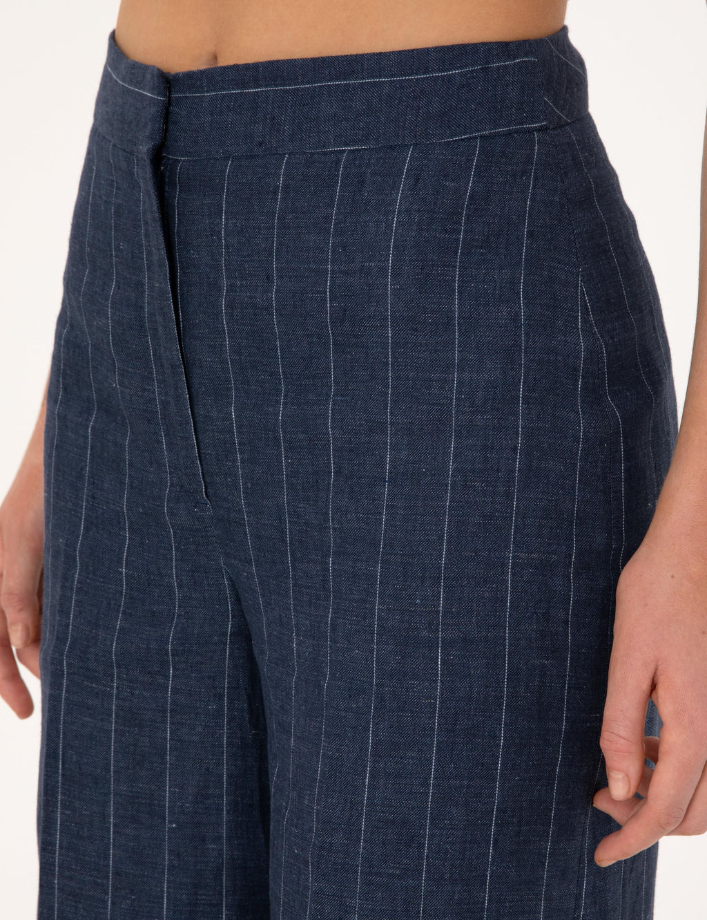 Lacivert Keten Pantolon - Pierre cardin фото 5