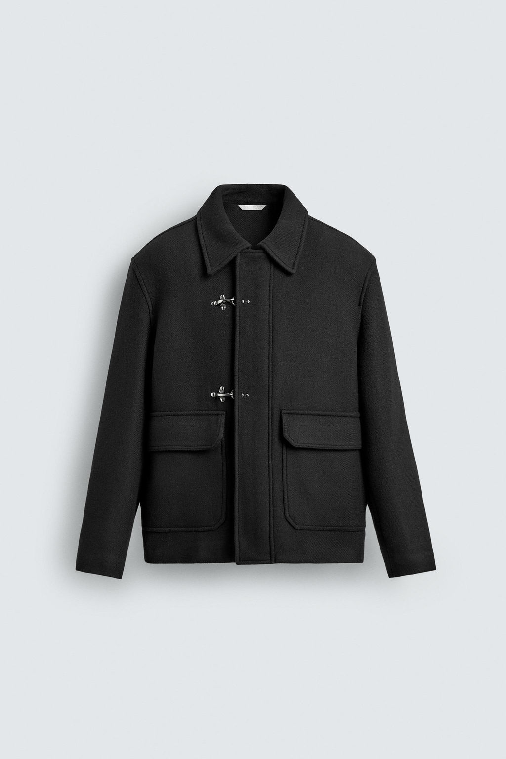 WOOL BLEND COAT WITH FIREMAN CLASP FASTENING - Zara фото 8