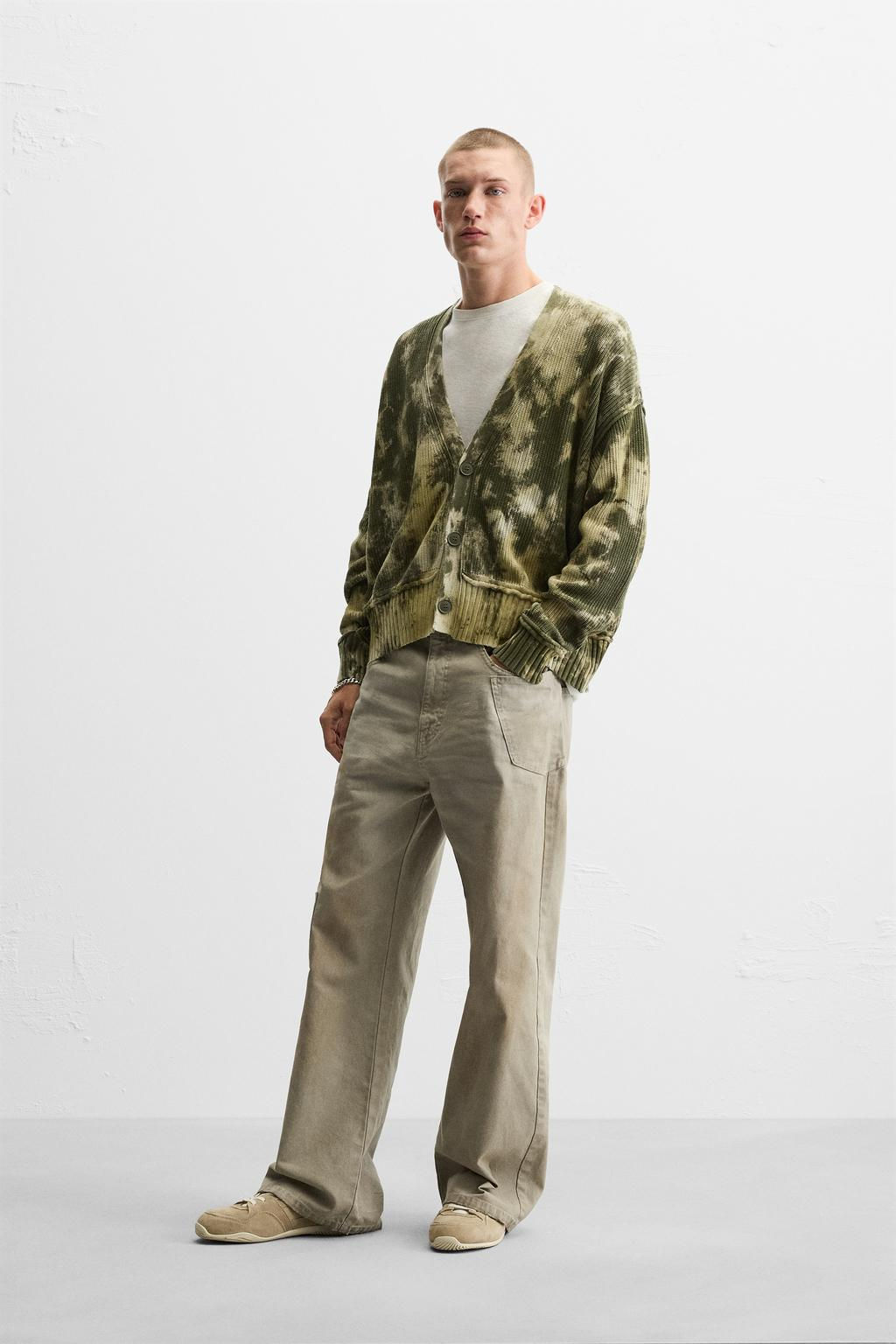 TIE-DYE PRINT CARDIGAN - Zara фото 6