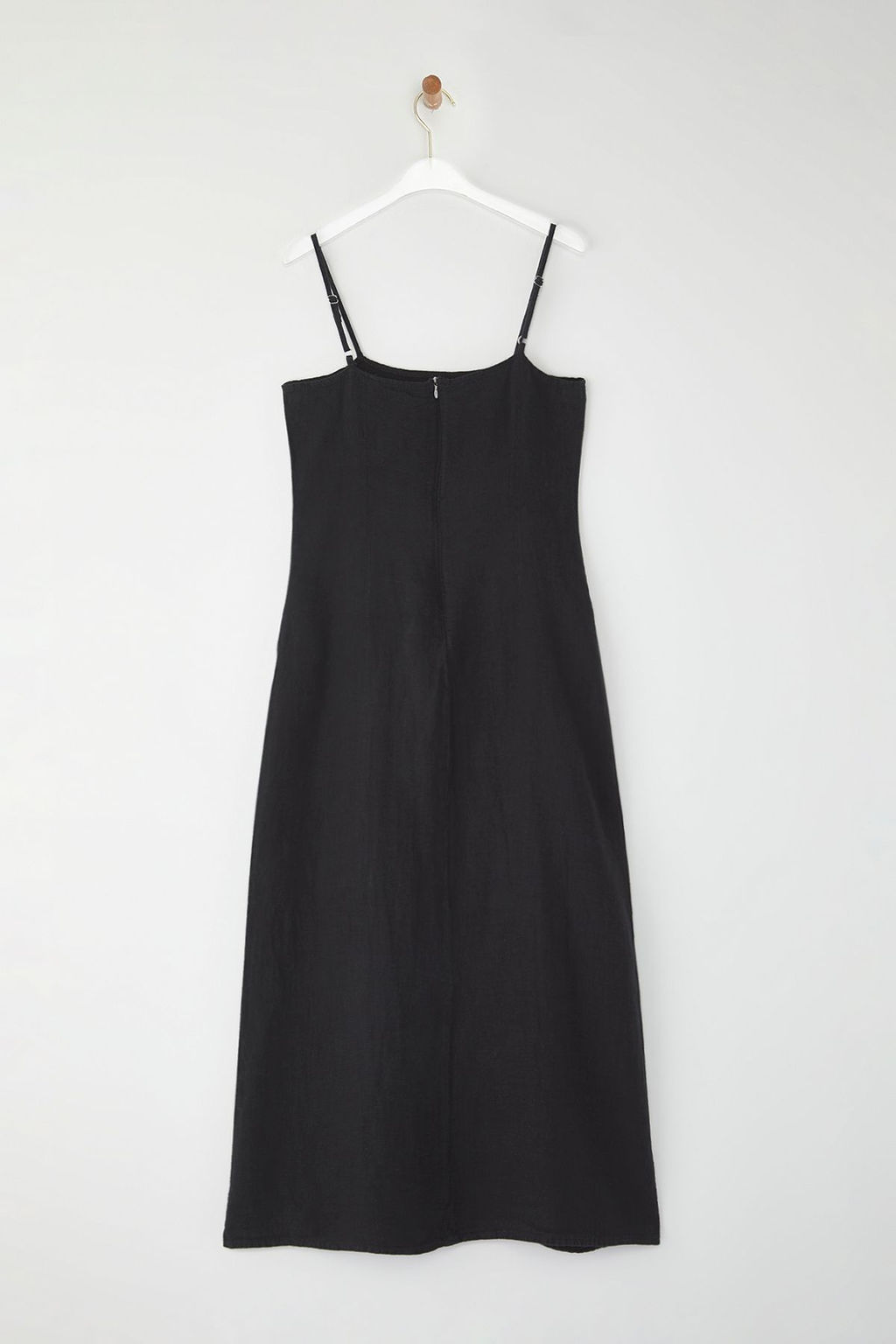 Trendyolmilla Bej %100 Keten Basic Midi Elbise TWOSS25EL00606  фото 6