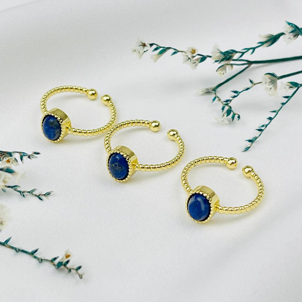 Кольцо регулируемое с Лазуритом от 17,5р.