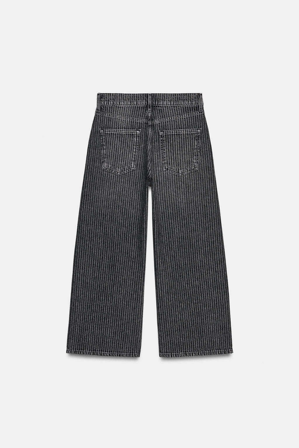 JEANS ZW COLLECTION CULOTTE TIRO MEDIO RAYAS / Negro - Zara фото 8