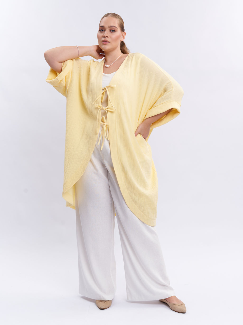 Кардиган муслиновый KA01401YLW47