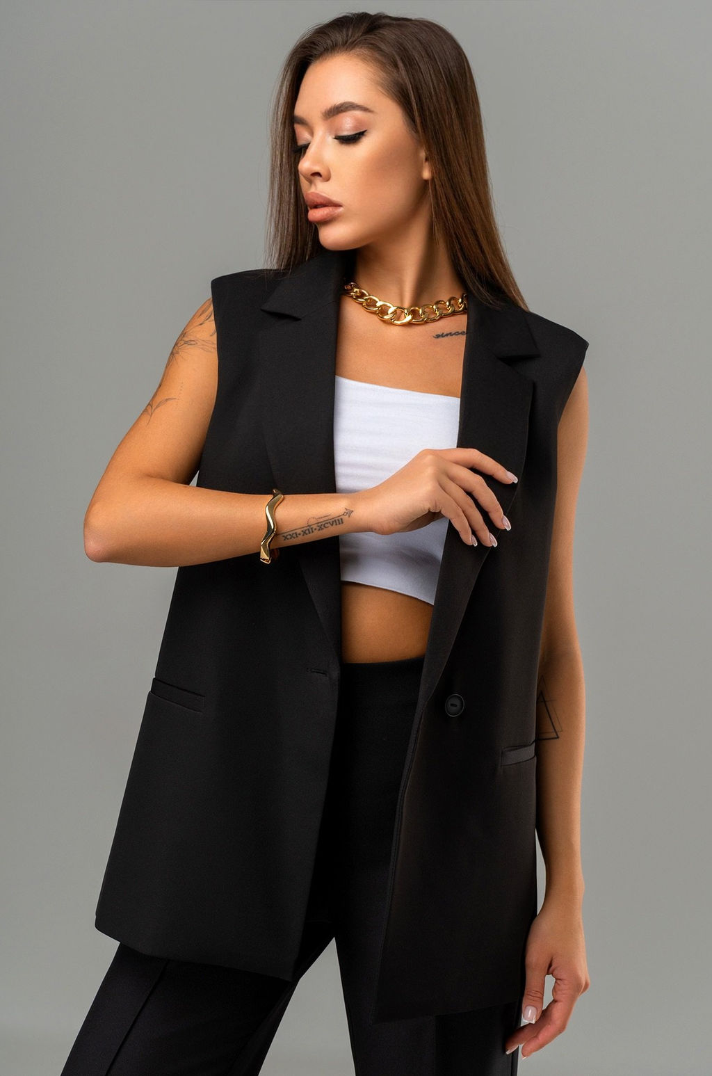 Женская удлиненная жилетка Happyfox - Happy fox фото 7