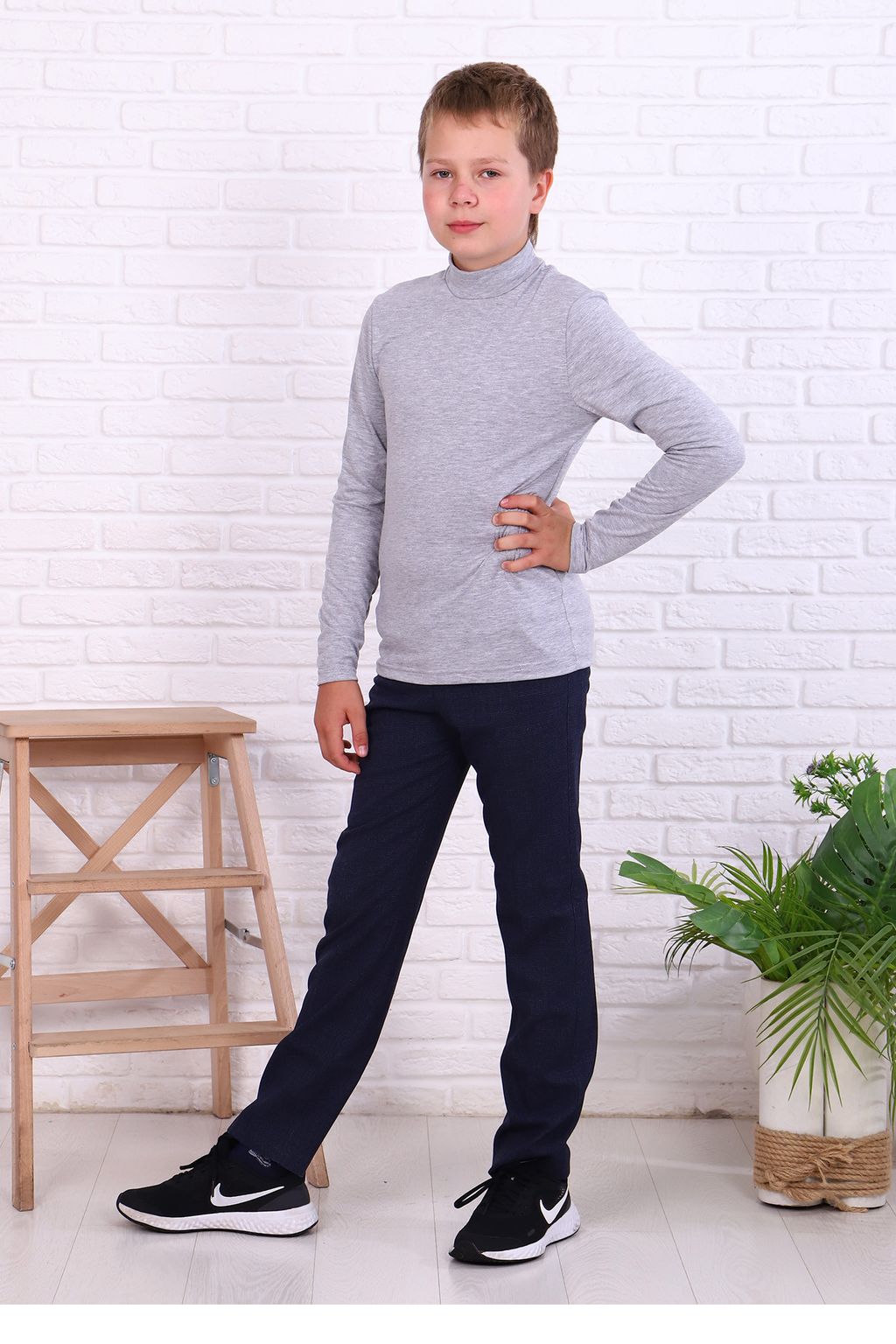 Водолазка Аврора серый, В-19-3 - От егорки до егора фото 3