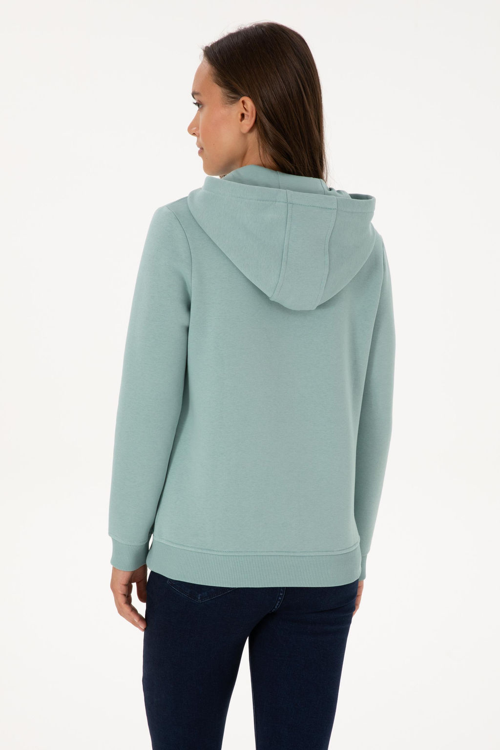 Kad_n Mint _ardonlu Kap__onlu Basic Sweatshirt - U.s. polo assn фото 5