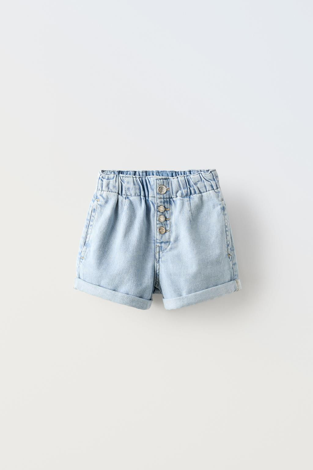 ELASTIK DETAYLI DENIM BERMUDA - Zara фото 3