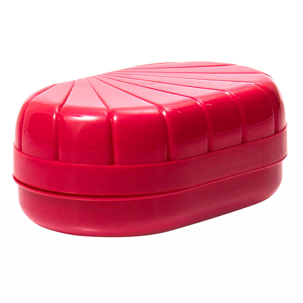 Мыльница дорожная пластмассовая "Ракушка" 11,5х7,5х4,5см, цвета микс (Россия)