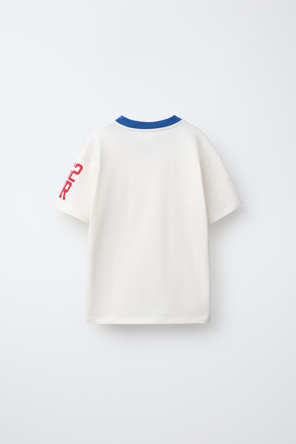 CAMISETA VARSITY TEXTO / Blanco roto - Zara фото 2