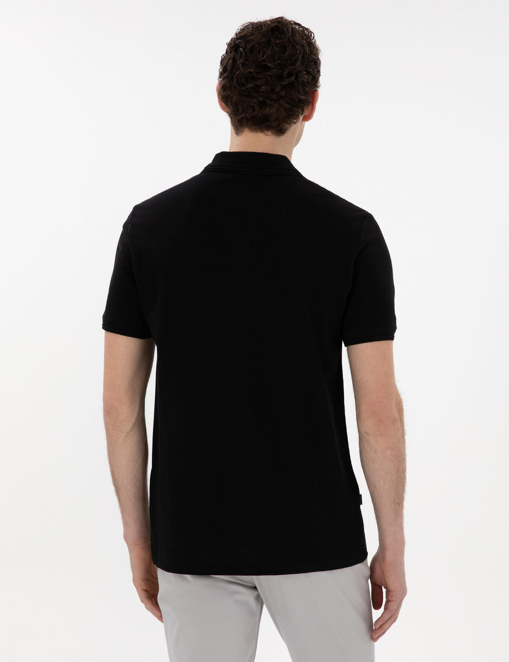 Siyah Regular Fit %100 Pamuk Polo Yaka Basic Ti__rt - Pierre cardin фото 5