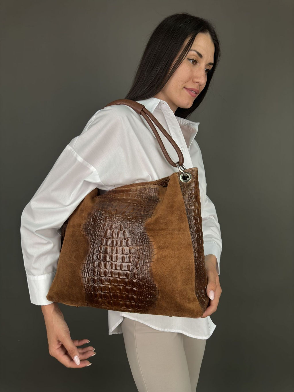 Сумка женская из телячьей кожи - Sefaro фото 11