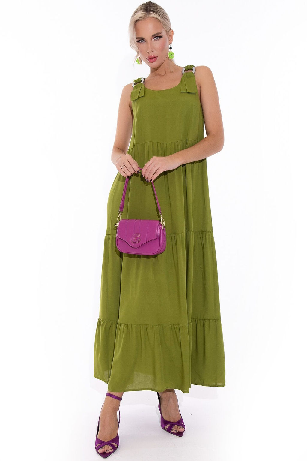 Сарафан Море соблазна (оливковый) - Эльза фото 5