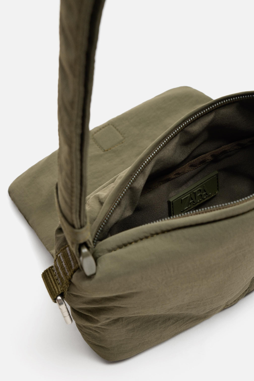 NYLON FLAP CROSSBODY BAG - Zara фото 4