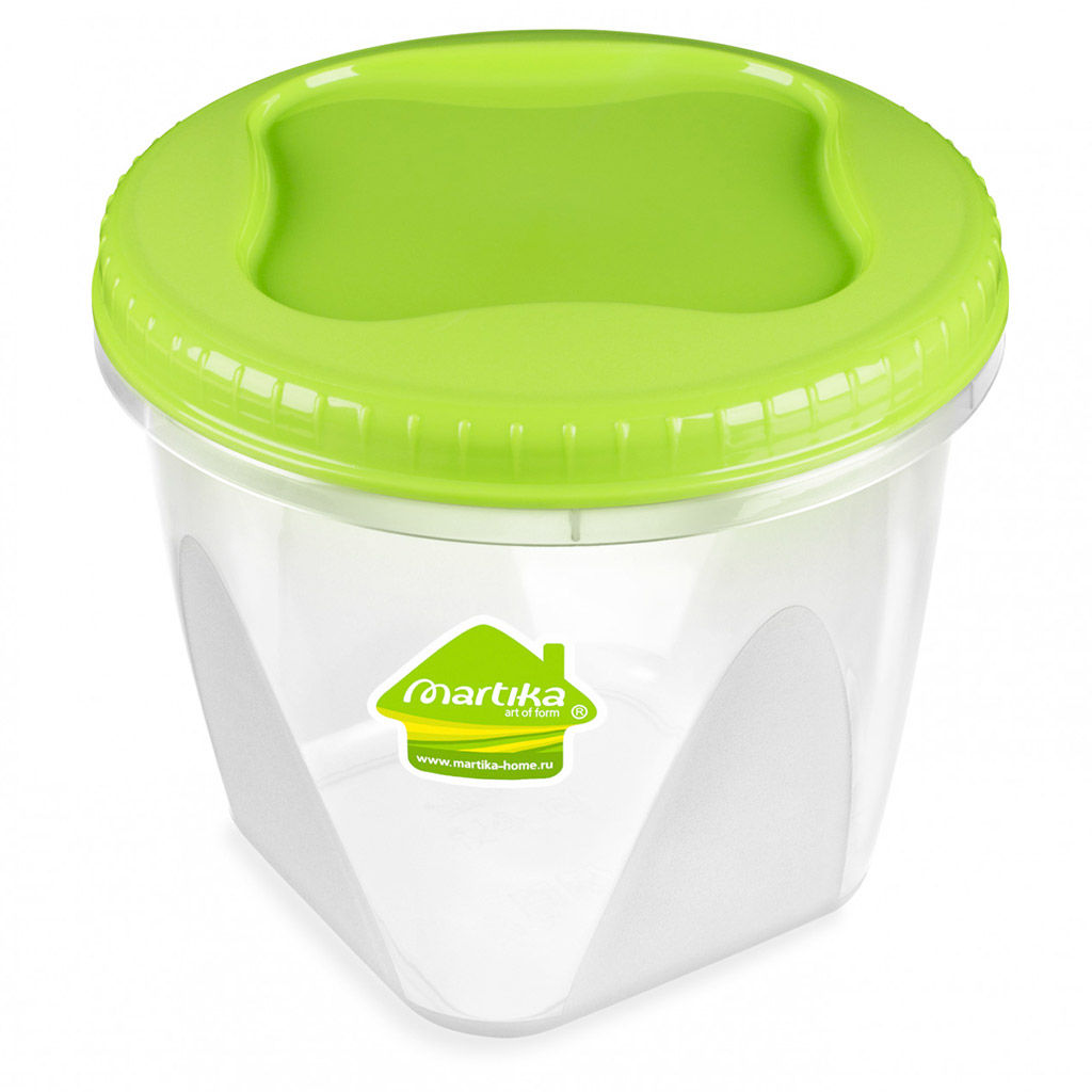 Контейнер для продуктов пластмассовый Тондо 1,5л, д15см, h13,5см, завинчивающаяся крышка, цвета микс, подходит для СВЧ (Россия) - Домашняя мода фото 3