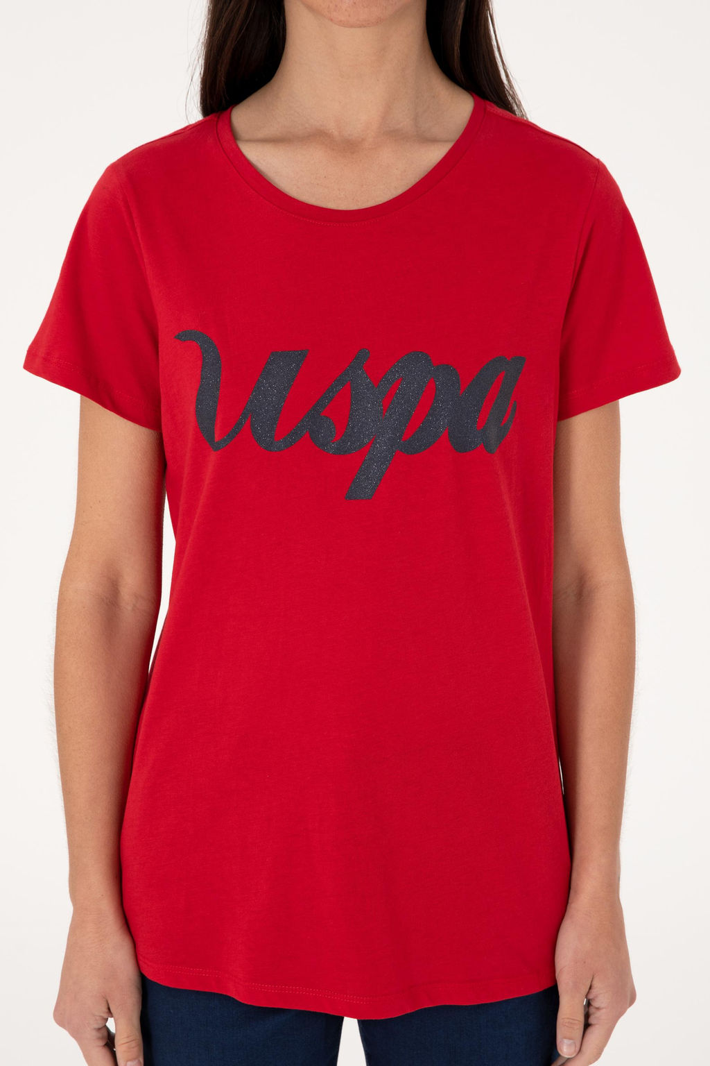 Kad_n K_rm_z_ Bisiklet Yaka Ti__rt - U.s. polo assn фото 6