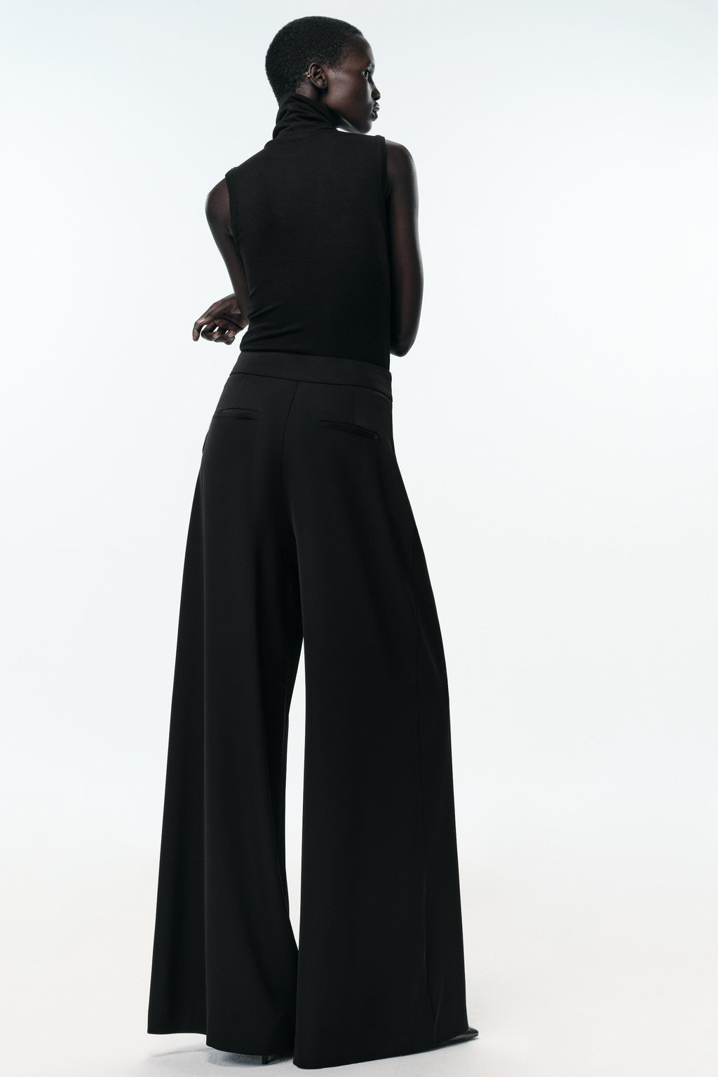 FLOWING PALAZZO TROUSERS - Zara фото 4