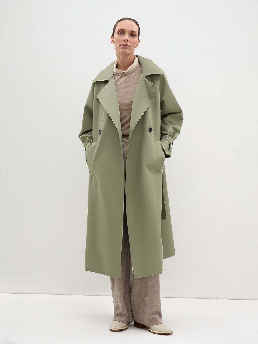 Conso/SL 240128 - olive Тренч женский