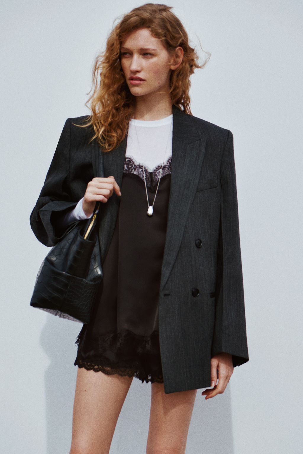 Top de tirantes con ribete de encaje - H&m фото 5
