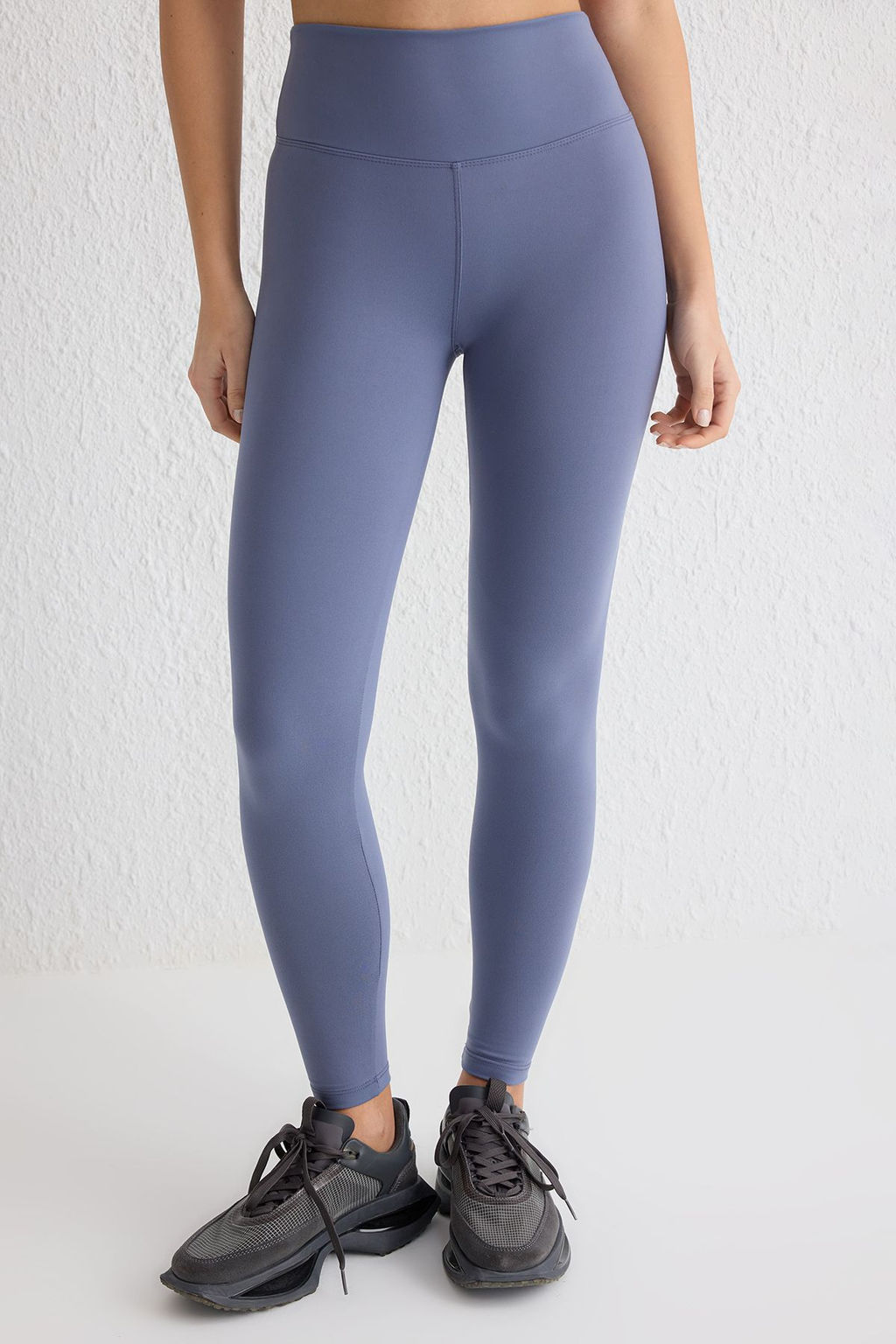 Indigo Soft F?rcal? Kumas Reflektor Bask? Detayl? Tam Boy Orme Spor Tayt THMAW25TY00020