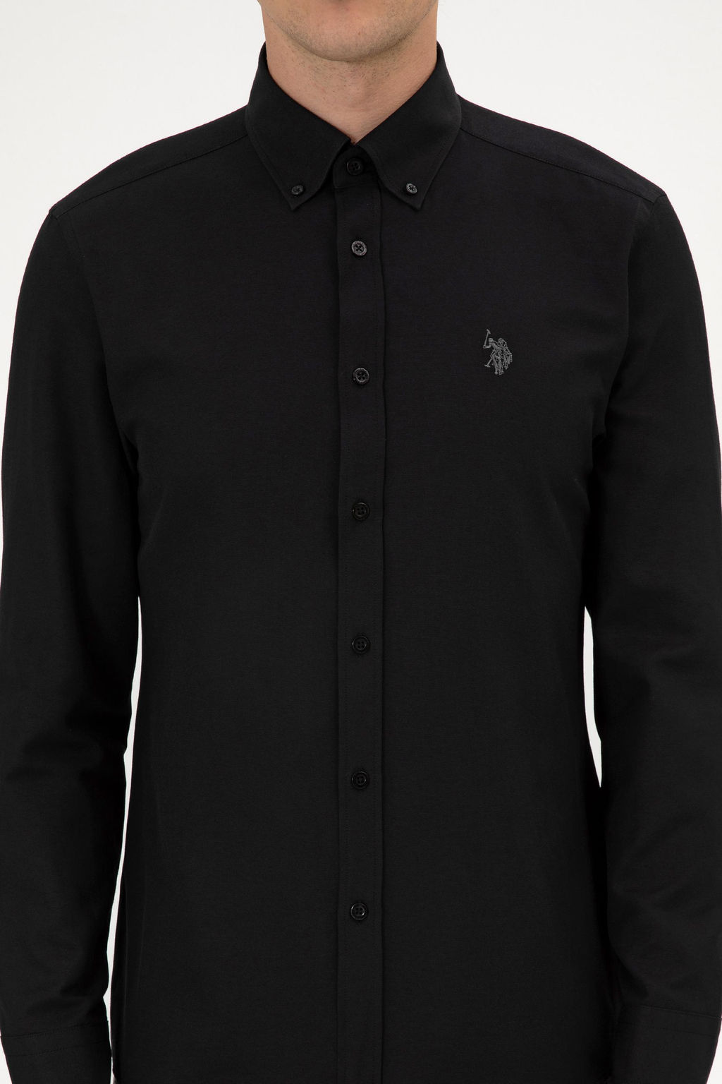 Erkek Siyah Uzun Kollu Basic G_mlek Sepette S_rpriz _ndirim - U.s. polo assn фото 6