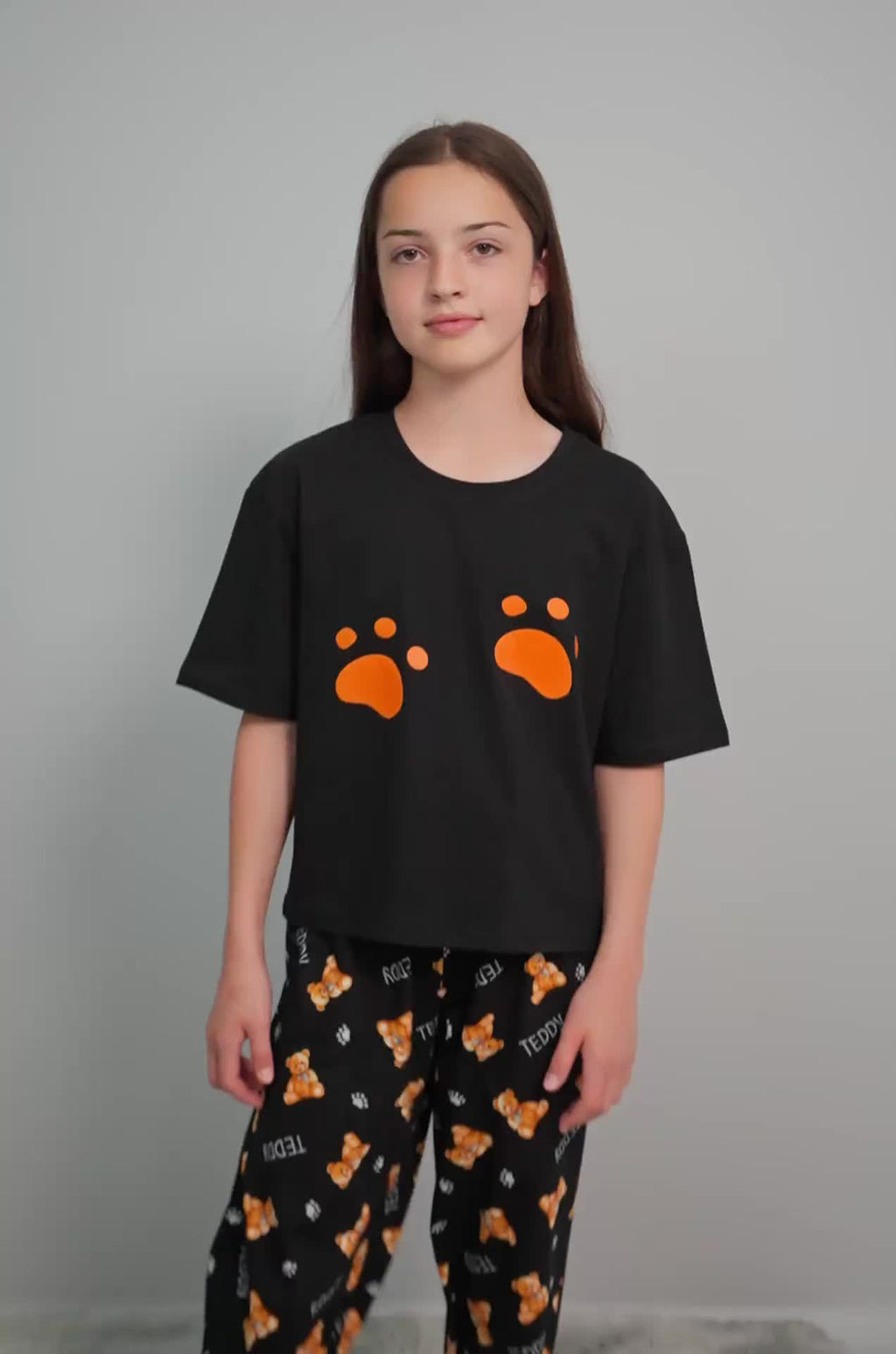 Хлопковая пижама для девочки Happyfox