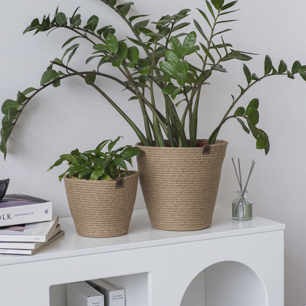 Корзина-кашпо из джута 2л 17х17х15см - Уютности фото 7