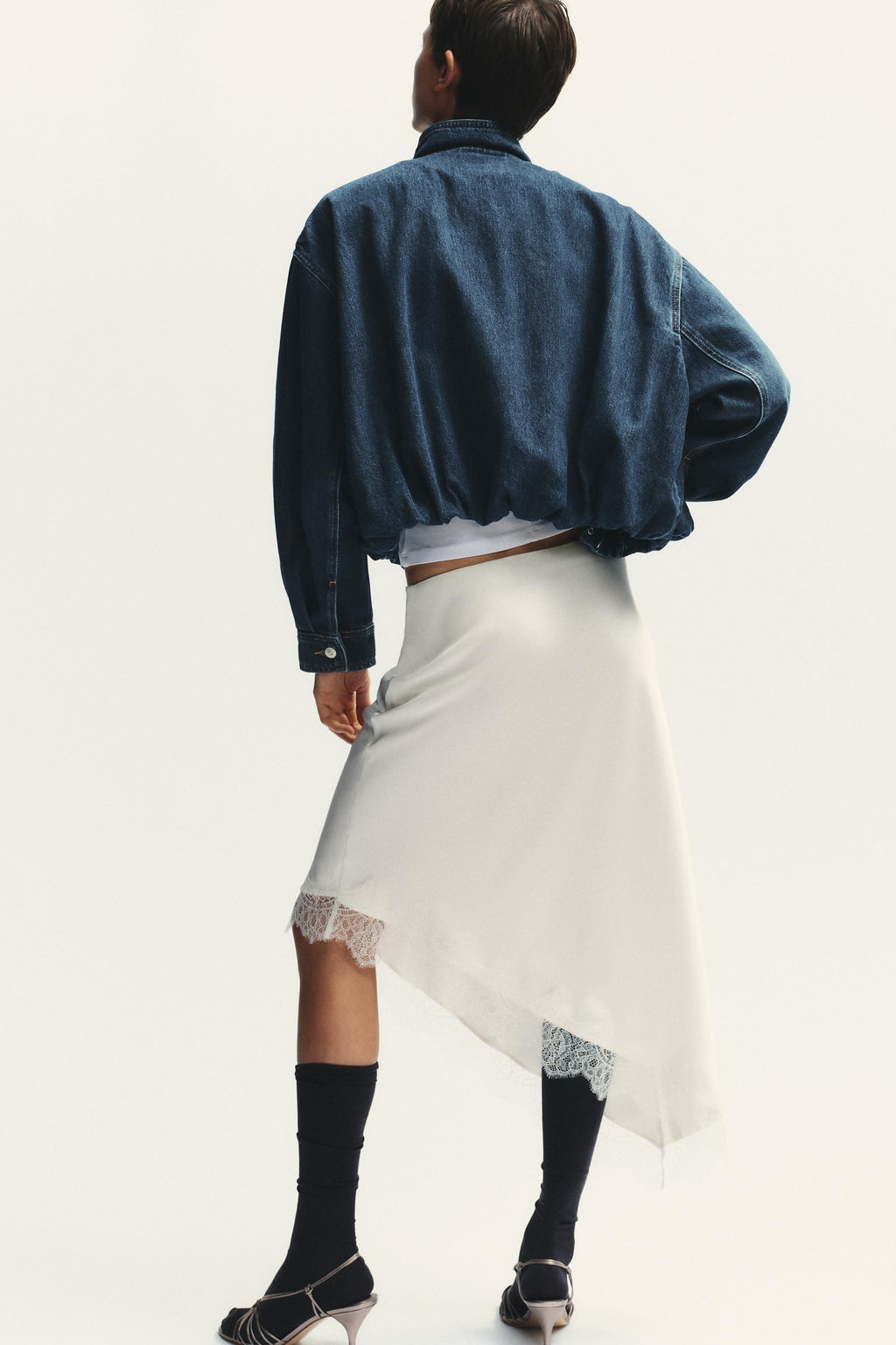 SATIN LACE SKIRT - Zara фото 15