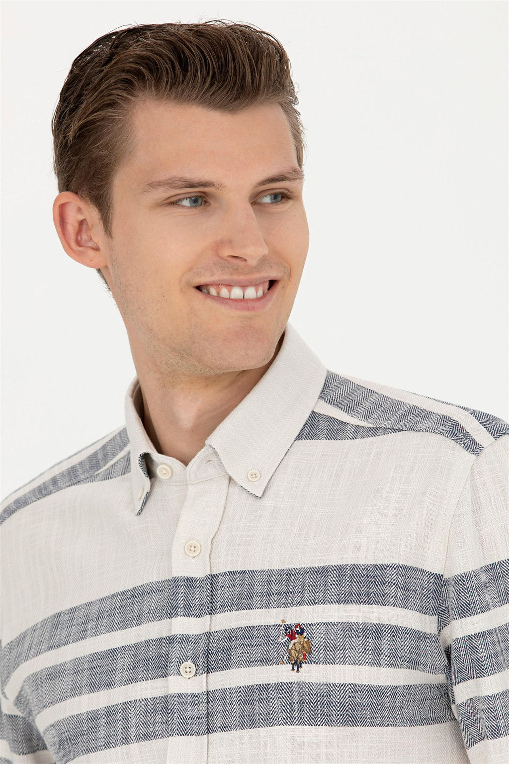 Мужская рубашка с длинным рукавом Stone - U.s. polo assn фото 2