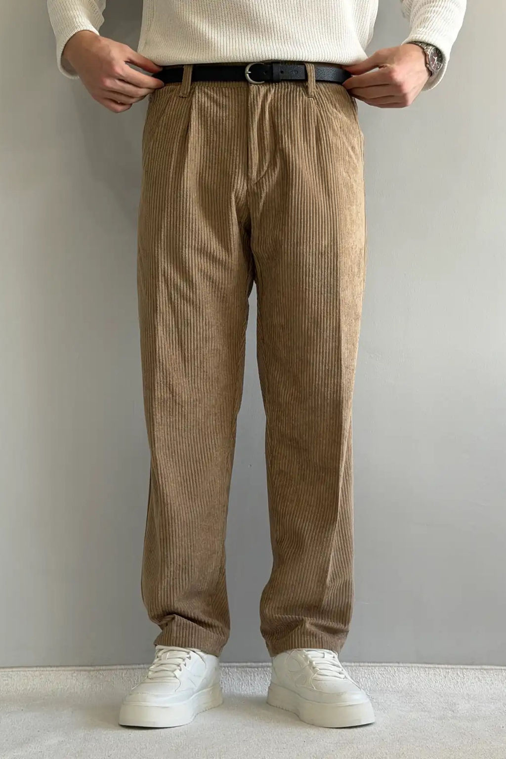 Kahverengi Erkek Baggy Fit Kadife Pantolon TMNAW26PL00022 - Trendyolmilla фото 30