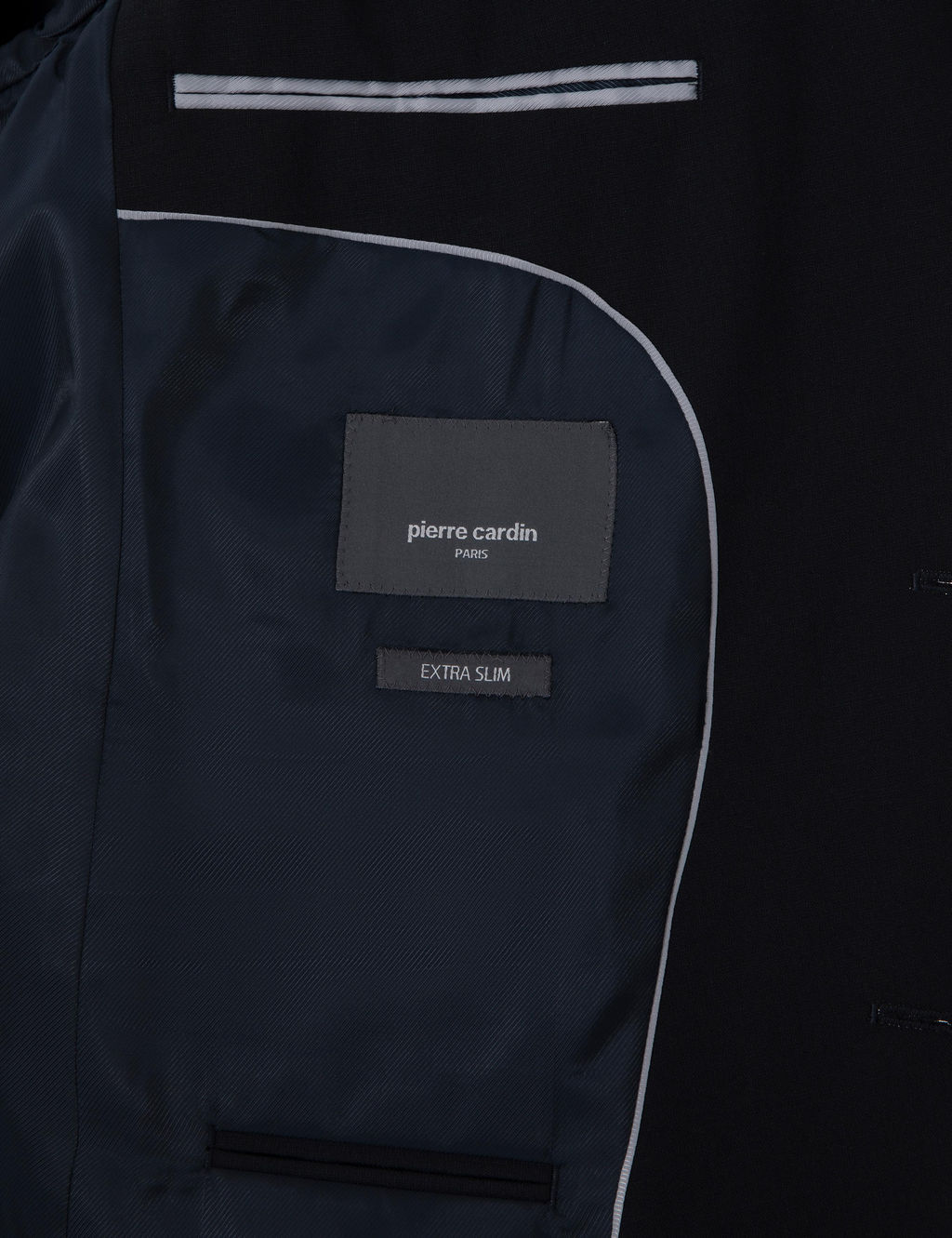 Lacivert Ex. Slim Fit Yelekli Tak_m Elbise